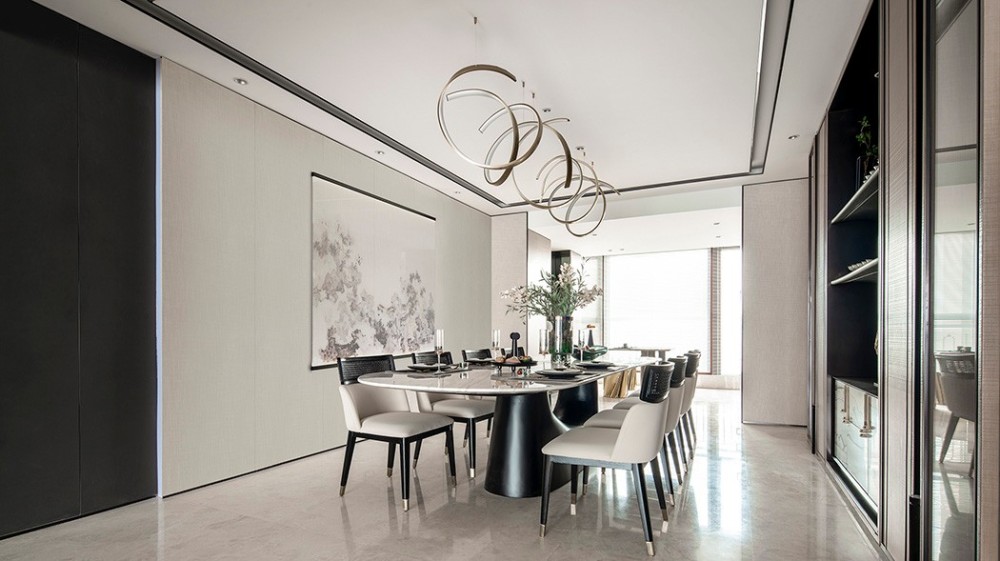 新中式风格室内家装案例效果图-餐厅 新中式风格室内家装案例效果图-餐厅