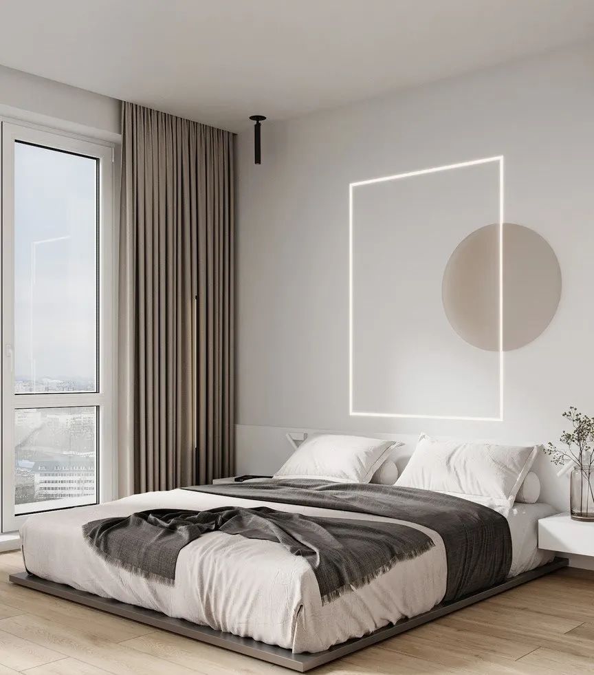 现代简约风格家装设计室内装修效果图-卧室 现代简约风格家装设计室内装修效果图-卧室