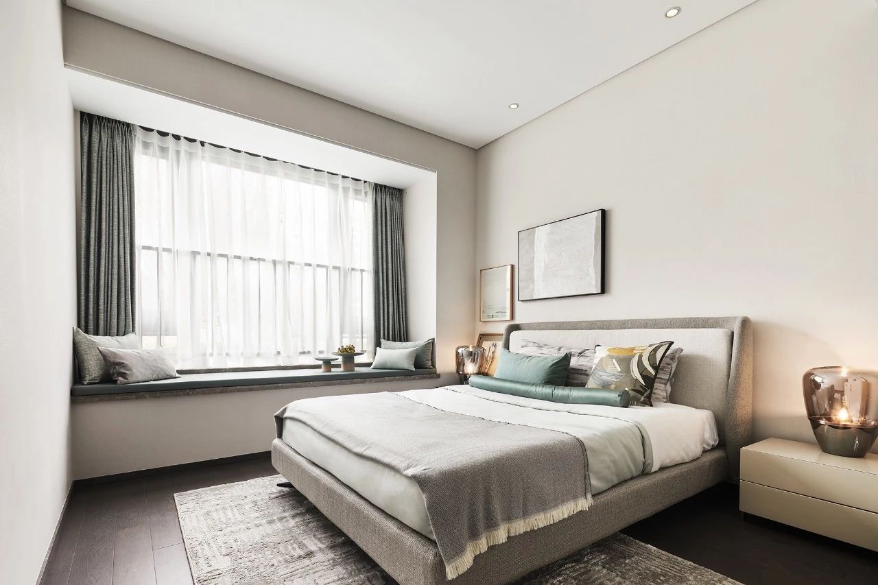 现代轻奢风格室内设计家装案例-次卧