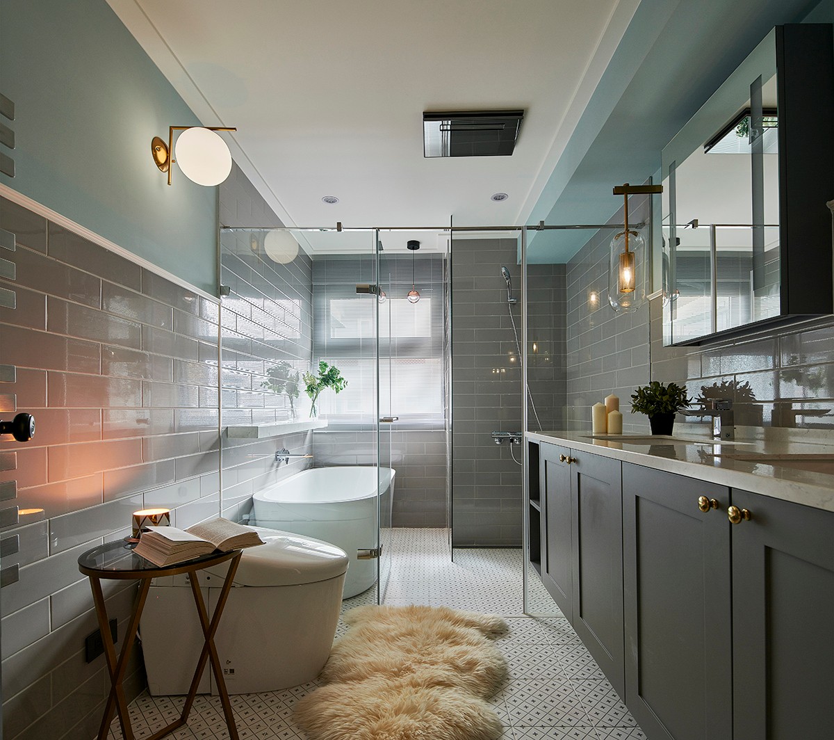 装修案例美式风格复式装修效果图-卫生间 装修案例美式风格复式装修效果图-卫生间