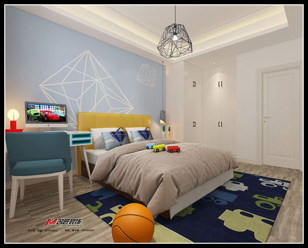 保利壹号公馆大平层180平米北欧风格装修案例-儿童房 保利壹号公馆大平层180平米北欧风格装修案例-儿童房